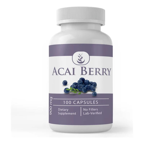 Acai Berry Cápsulas 100 Puras Sin Rellenos Fuente Natural De Energía