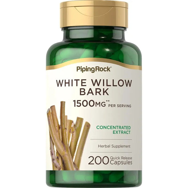 Capsulas Corteza De Sauce Blanco 1500 Mg 200 Unidades Herbales Potentes