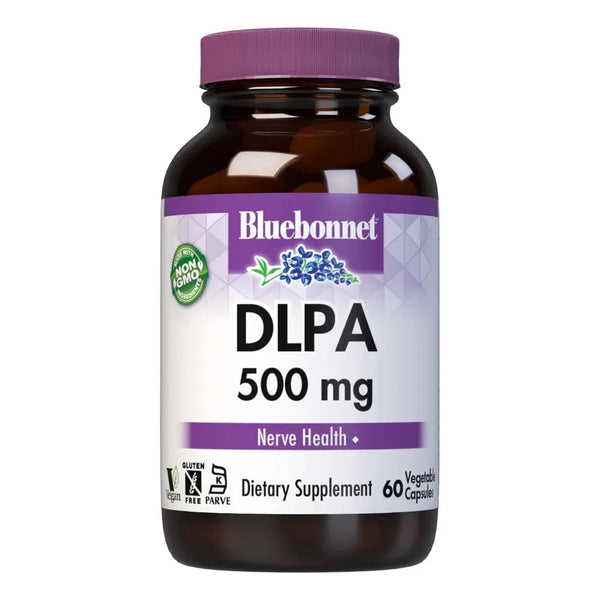 Aminoácido Dl-fenilalanina Bluebonnet Nutrition 500 Mg Sistema Nervioso