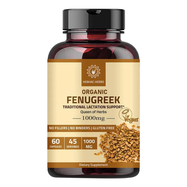 Capsulas Fenogreco Organico 1000 Mg Mujeres Lactancia Natural