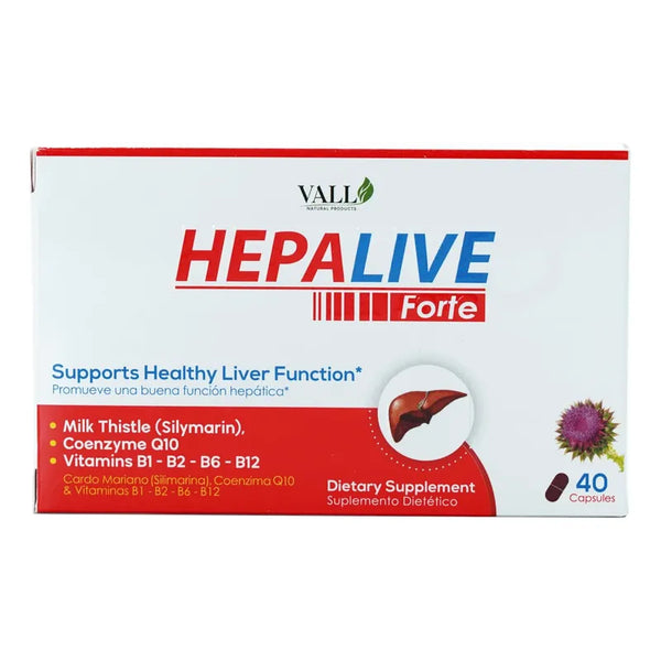 Vall-Hepalive 40 Cápsulas Naturales Para Apoyo Y Energía