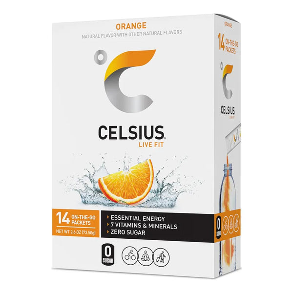 Celsius Bebida Energética 14 Paquetes Sabor Frutos Rojos Preentrenamiento