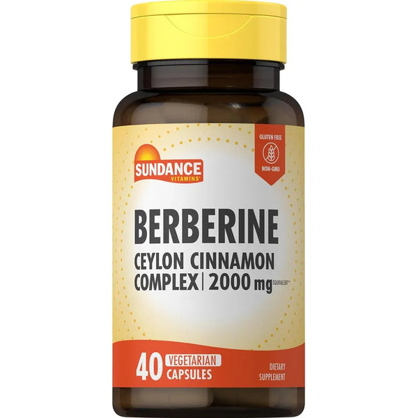Berberina Con Canela De Ceilán 2000 Mg 40 Cápsulas