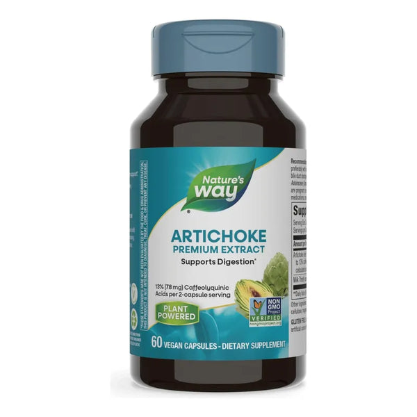 Alcachofa Natural De Natures Way 60 Capsulas Soporte Para La Digestion