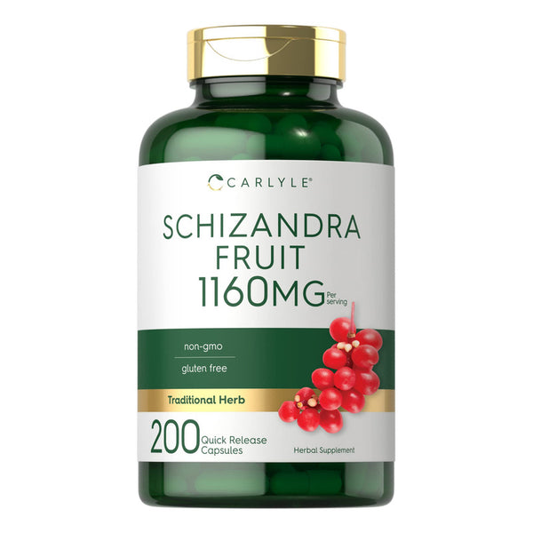 Capsulas De Extracto De Fruta Schisandra 1160 Mg 200 Unidad Suplemento Natural Premium