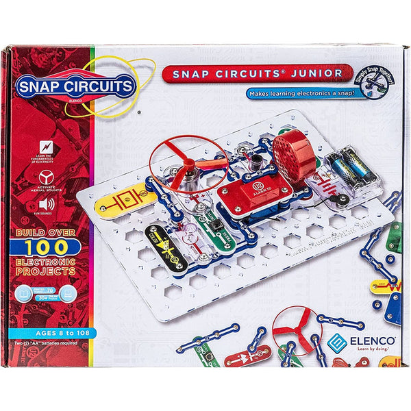 Kit Circuits Jr SC-100 Elenco Electrónica para Niños de 8 años Más de 100 Proyectos de Circuitos