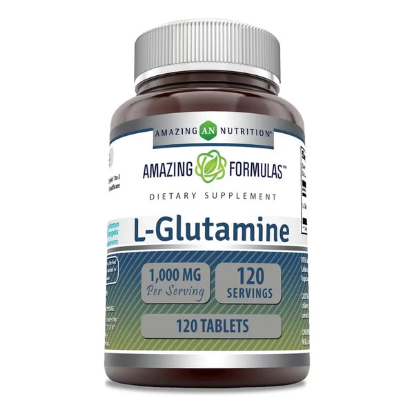 Aminoacidos L Glutamina 1000mg 120 Tabletas Suplemento Potente