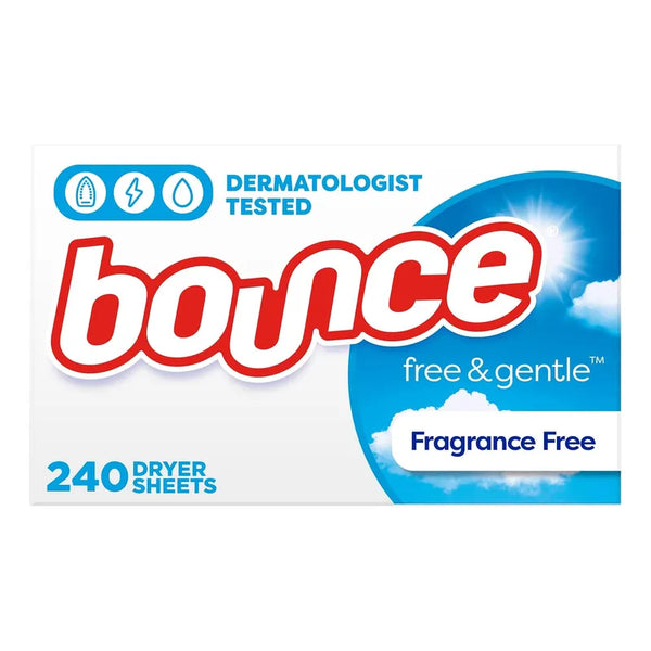 Hojas Suavizantes De Tela Bounce 240 Unidades Reducción De Arrugas Y Estática