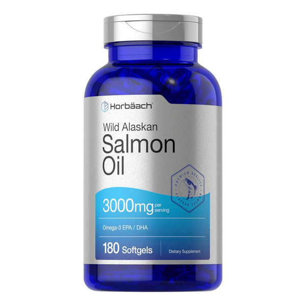 Aceite De Salmon Silvestre De Alaska 180 Capsulas Omega 3 Naturales