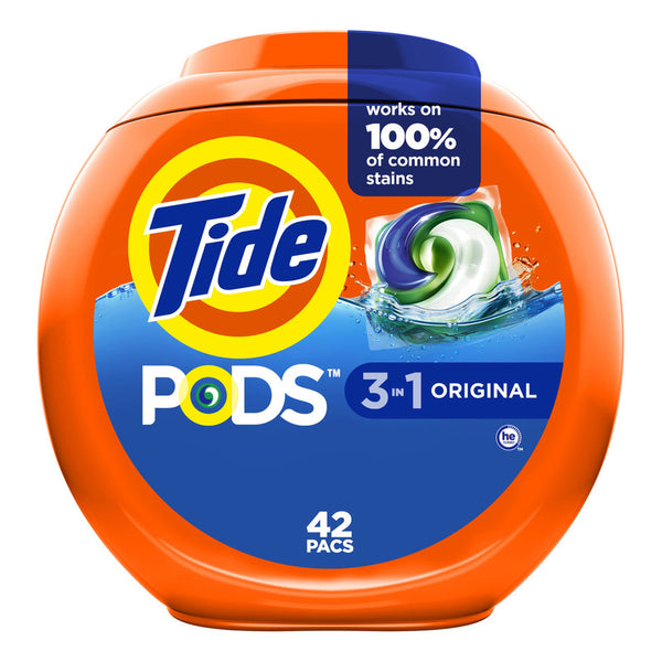 Detergente Tide Pods Original Jabón Ropa 3 En 1 42 Pzas
