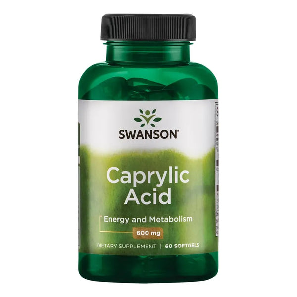 Ácido Caprílico 600 Mg 60 Cápsulas Energía Natural Y Equilibrio