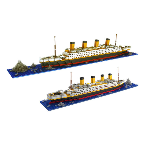 Set de Construcción Titanic 1872 Piezas 2 Figuras Juguete Ideal para Adultos y Niños