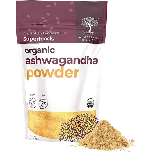 Ashwagandha Natural Raiz En Polvo 113g Bienestar Y Claridad