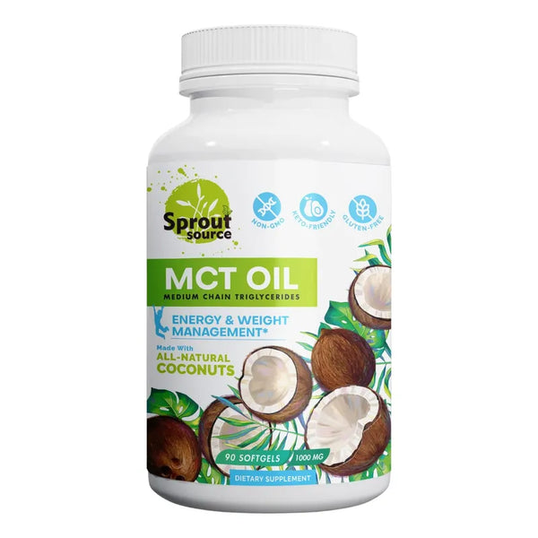 Capsulas Blandas De Aceite Mct 1000 Mg Keto Para Energia Y Peso