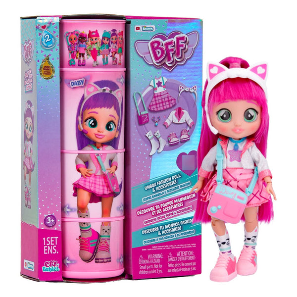 Cry Babies BFF Daisy Muñeca De Moda Con Atuendo Y Más De 9 Sorpresas Para Niñas