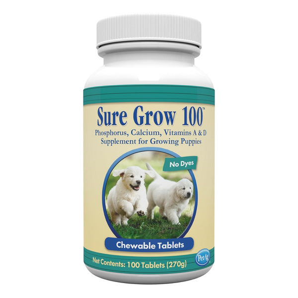 Suplemento Para Perros Sure Grow Calcio Y Fosforo 100 Tabs Facil Absorcion