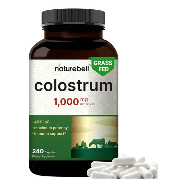 Calostro Bovino 1000 Mg 240 Cápsulas Apoyo Muscular E Inmune