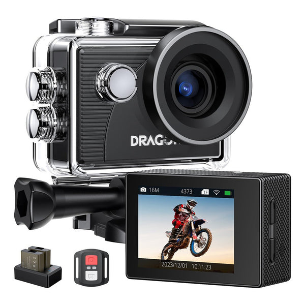 Cámara De Acción 4K 20MP Con WiFi Y Control Remoto Ideal Para Aventuras