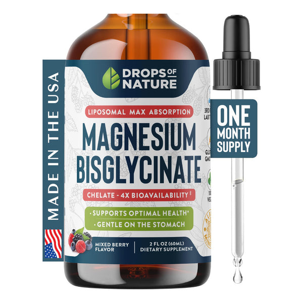 Magnesio Bisglicinato Líquido 60ml Alta Biodisponibilidad Rapida Absorcion