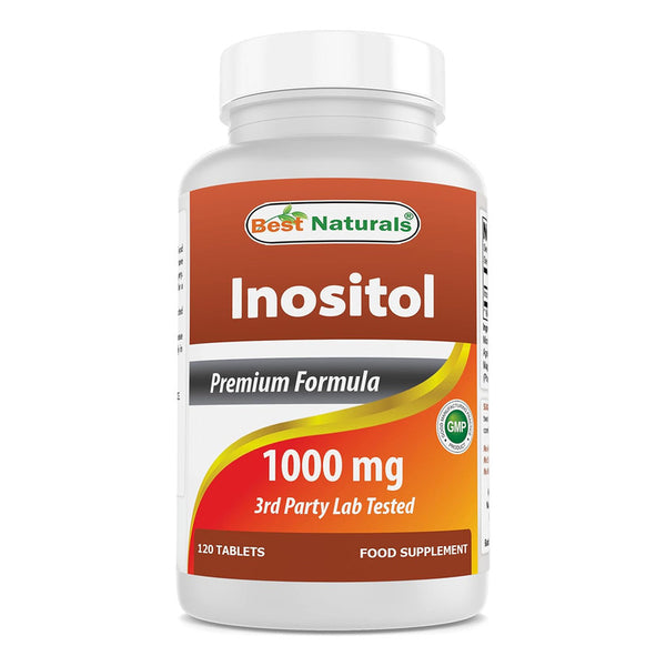 Inositol 1000 Mg Alta Pureza Calidad 120 Tab Función Plus