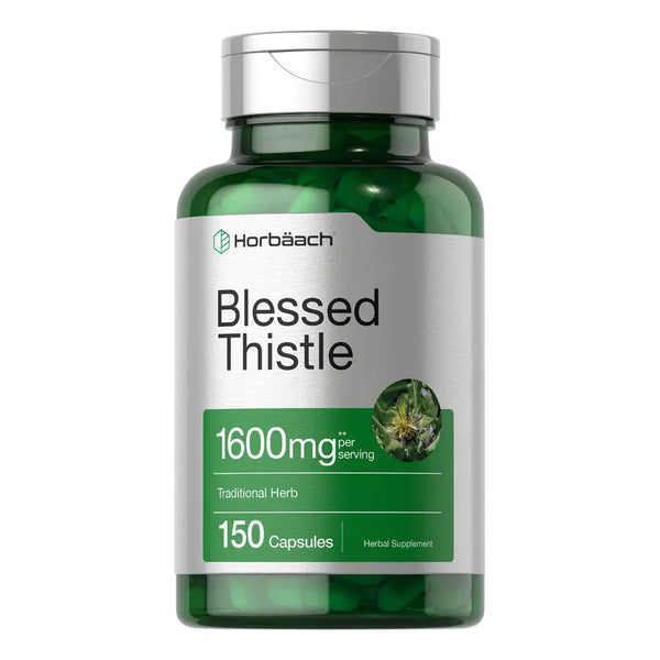 Capsulas Cardo Bendito Horbaach 1600 Mg 150 Unidades Suplemento Natural