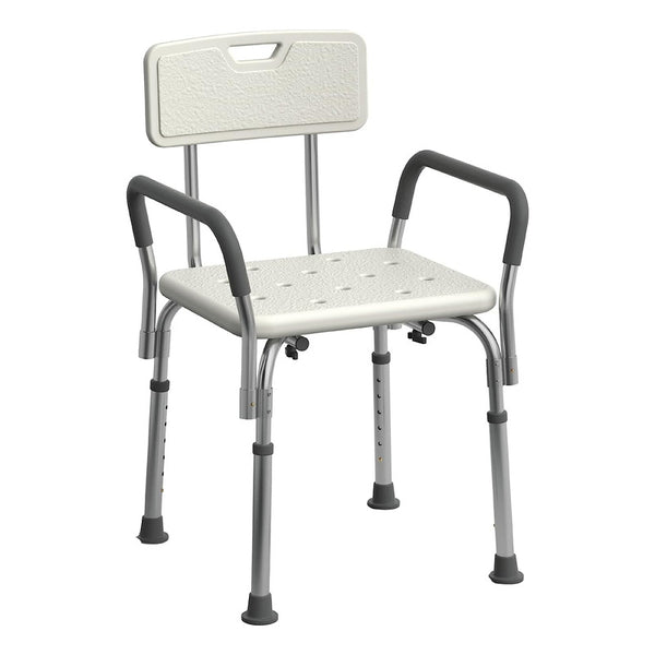 Silla De Ducha Medline Reposabrazos Respaldo Acolchados Altura Ajustable