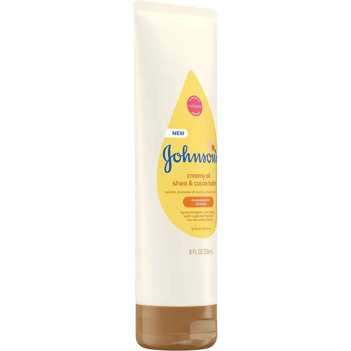 Aceite Cremoso Para Bebé Johnson S Con Manteca De Karité Y C - Imagen 4