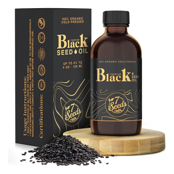 Aceite De Semilla Negra 120 Ml Prensado En Frío Para Salud Integral