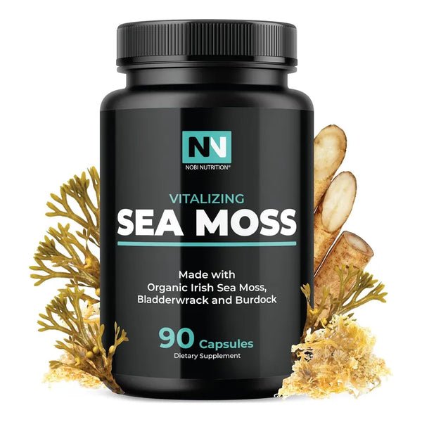 Capsulas De Musgo Marino Irlandes Organico 1300mg Apoyo Tiroides