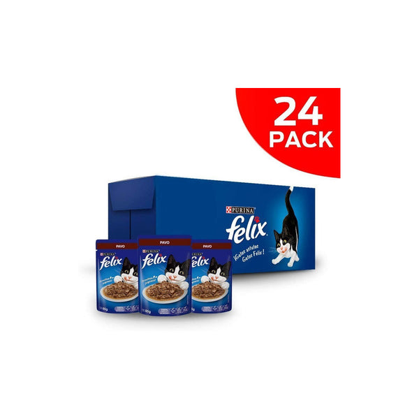 Felix Comida Húmeda Para Gatos Pack 24 Sobres De 85g Nutrición Y Sabor