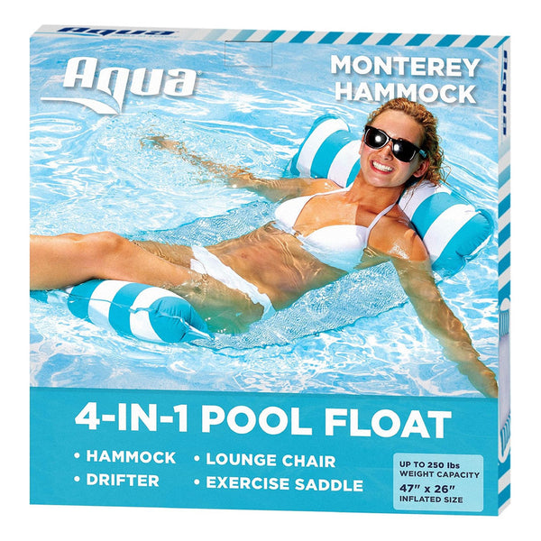 Aqua Hamaca Flotador Inflable 4 en 1 Monterey Piscina y Lago Confortable y Resistente