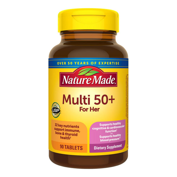 Multivitaminas Mujer 50+ Sin Hierro Apoyo Nutricional Diario