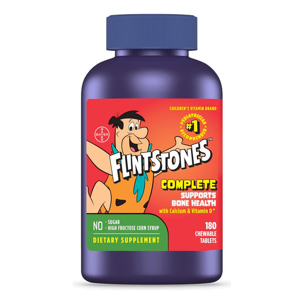 Vitaminas Masticables Para Niños Picapiedra Multivitaminico Completo 180 Gomitas