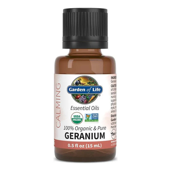 Aceite Esencial De Geranio Orgánico Puro 15 Ml Aromaterapia Calmante