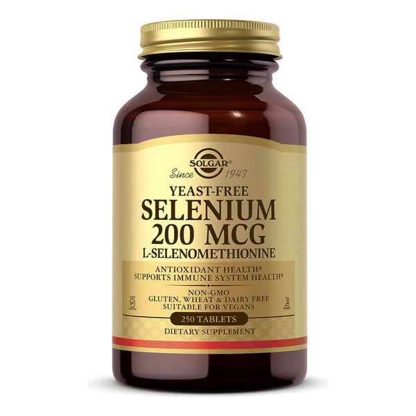 Selenio Sin Levadura 200 Mcg Solgar Antioxidante Vegano