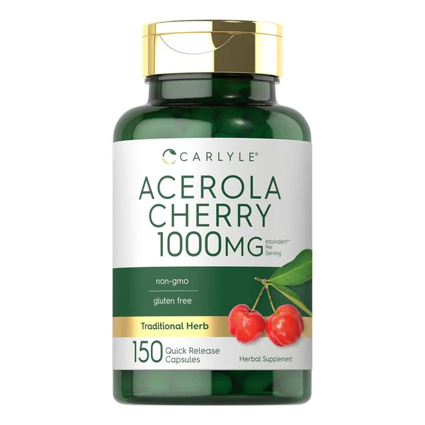 Cápsulas De Acerola 1000 Mg Extracto Natural De Somos Importaciones