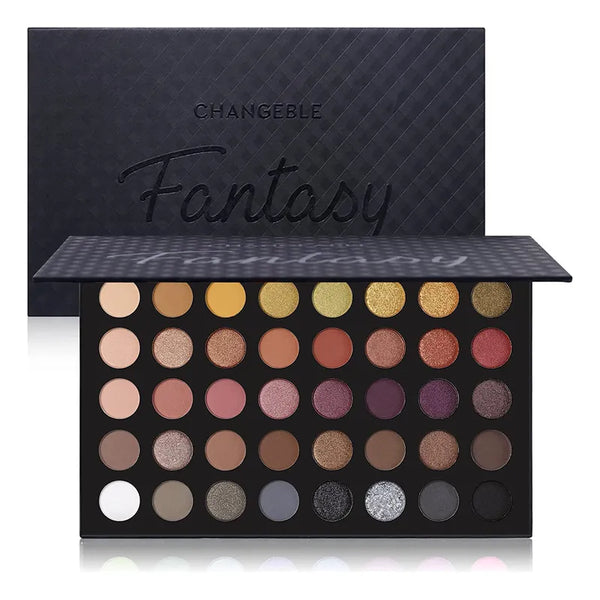 Paleta De Maquillaje Profesional Sombras Ahumadas Mate Metálico Para Halloween