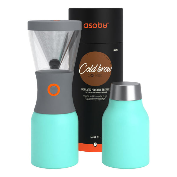 Cafetera Cold Brew Asobu 1 Litro Portátil Inoxidable