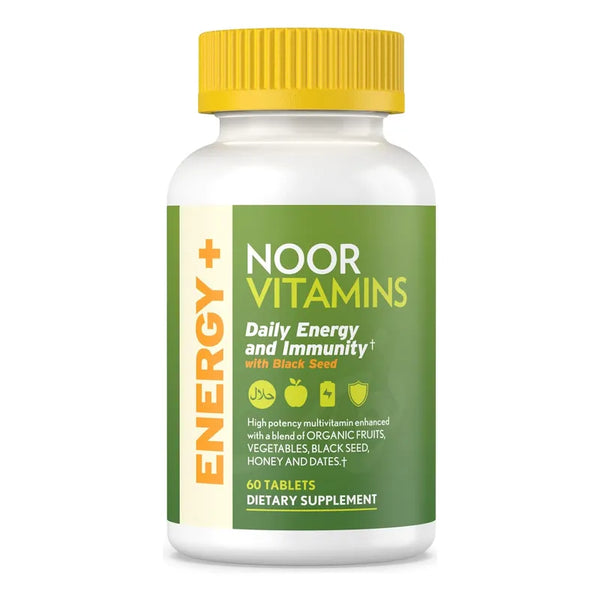 Multivitaminico Halal Noor Vitamins Energy Plus Con 26 Vitaminas Y Minerales Para Energia