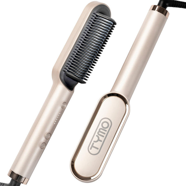 Cepillo Alisador De Pelo Tymo Ring Con Revestimiento Ceramico Y Queratina