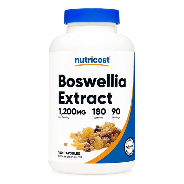 Capsulas De Extracto De Boswellia 1200 Mg 180 Unidades Nutricost Veganas