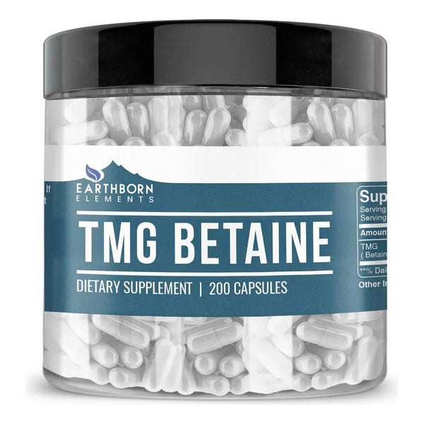 Betaina Anhidra Trimetilglicina Pura 200 Capsulas Salud Optima
