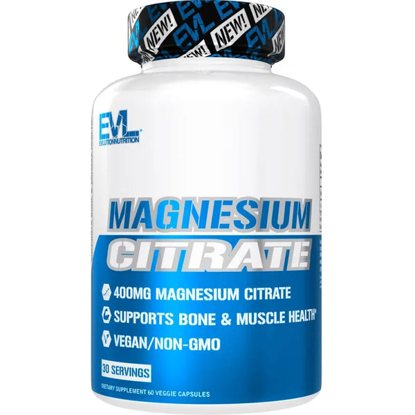 Cápsulas De Citrato De Magnesio 400 Mg Salud Muscular Y Ósea