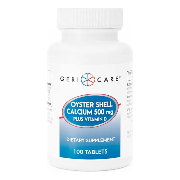 Calcio 500mg Vitamina D Tabletas Salud Osea Gericare 100 Unidades