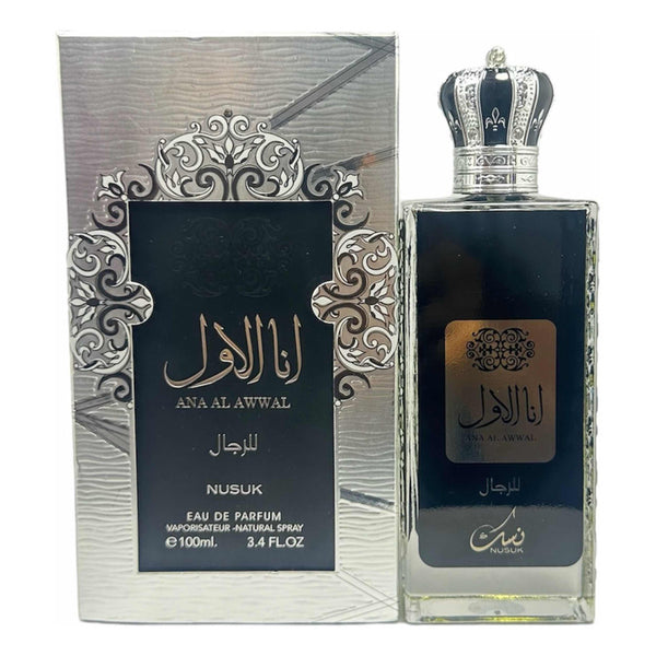 Nusuk Ana Al Awwal Black Fragancia De Lujo Ámbar Amaderada Para Hombre