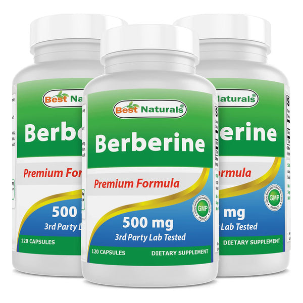 Berberina 500mg 120 Cápsulas Salud Inmunológica Cardiovascular