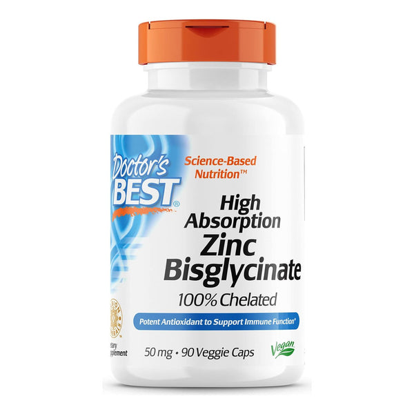 Zinc Bisglicinato 50 Mg Suplemento Alta Absorción Potente Inmuno Refuerzo