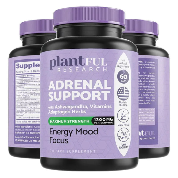 Apoyo Suprarrenal Adaptogenos Alta Pureza Extracto Ashwagandha