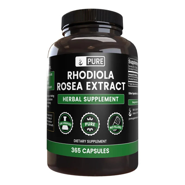 Capsulas Rhodiola Rosea 365 Unidades Suplemento Puro Efectivo