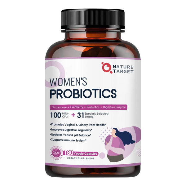 Probióticos Mujeres 100 Billones CFU 31 Cepas Salud Digestiva Y Vagina